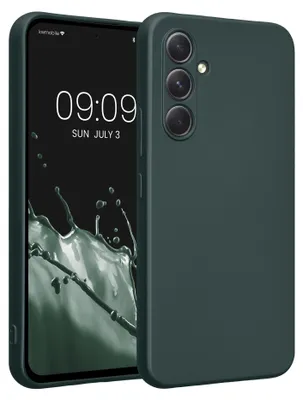 Produktbild von kwmobile Handyhülle für Samsung Galaxy A54 5G Hülle - weiche Silikon Case metallisch schimmernd - Schutzhülle Cover - Metallic Petrol