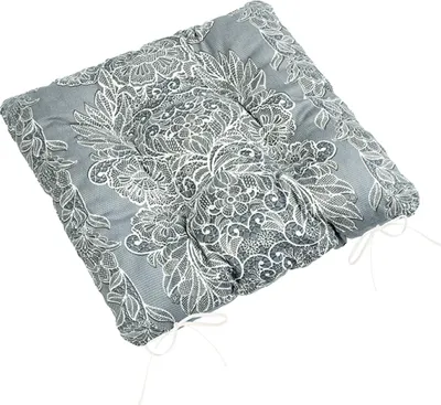 Produktbild von Gita gestepptes Sitzkissen - 40x40 cm - Grau,Weiß