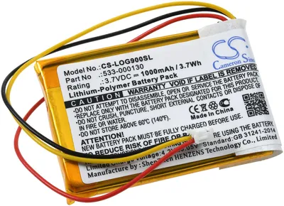 Produktbild von Akku kompatibel mit Logitech Typ 533-000130