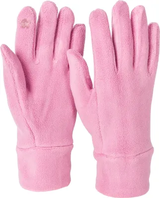 Produktbild von styleBREAKER Damen Touchscreen Fleece Handschuhe Einfarbig, warme Fingerhandschuhe, Winter 09010047