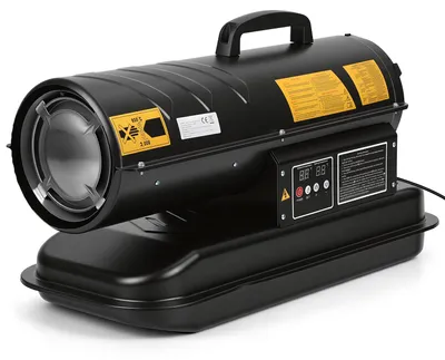 Produktbild von 20kW Heizkanone Ölheizgebläse - Ölheizer Bauheizer Diesel - mobile Heizlösung für Baustellen und Gewerbe - Digital Diesel Heißluftgenerator 220V 22L Tank