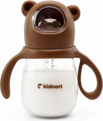 Obrázok produktu pre Kidnort Jordbaer detská fľaša 240ml 6m+ hnedá