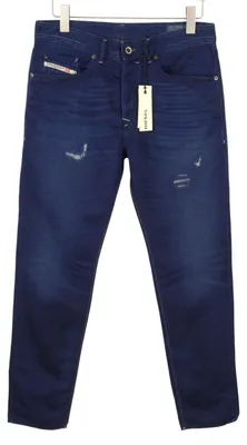 Produktbild von Diesel Buster 0665t Herren Jeansblau Faded Distress Regular Slim Tapered - W32/L32