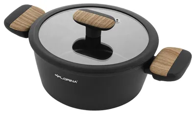 Imagen del producto de Olla De Aluminio, Diametro 28 Cm, Capacidad 6,5 L, Con Tapa