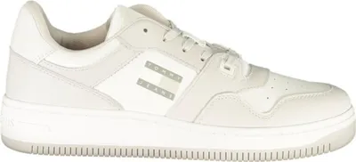 Produktbild von Moderner weißer Herrensportschuh mit grauen Details und Komfortfußbett