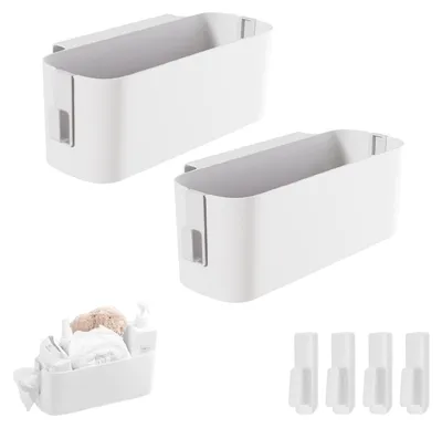 Productafbeelding van Solidchoice - Bedorganizer met 2 Afneembare Haken