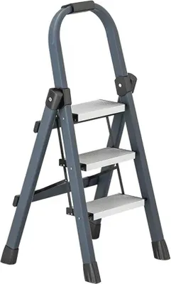 Produktbild von Klapbare 3-Schritt-Lesesteig mit Griffen - 350 lbs