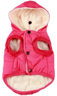Produktbild von Fleece Hundemantel mit Kapuze Rosa Größe S