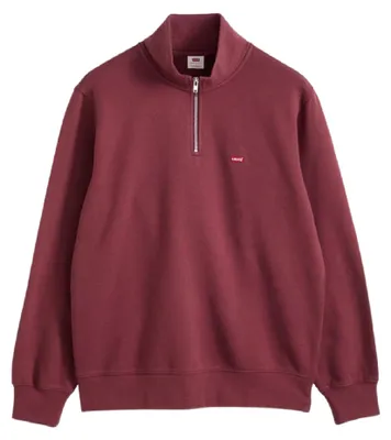 Produktbild von Levi's Original 1/4 Zip Sweater Herren Oxblood Red Gr. XS