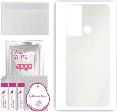 Produktbild von apgo Rückseite Schutzfolie, Matt, kompatibel mit Infinix Hot 20 Play, Hinten Hydrogel-Displayschutzfolie mit Positionierhilfe, kratzfest, einfache Montage
