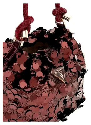 Produktbild von Abendtasche Umhängetasche Holiday Shine Pochette Mini Wine weinrot