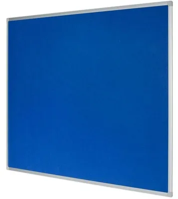 Produktbild von Bi-Office Earth, Feste Pinnwand, Blau, Filz, 1800 x 1200 mm, Aluminium, Aluminium