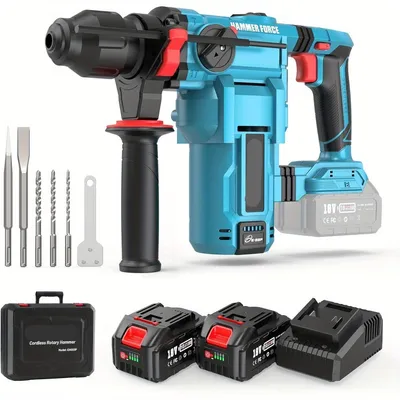 Produktbild von Akkubohrhämmer - Kabelloser Bohrhämmer - Schlagbohrmaschine - Bohrmaschine - 3-in-1-Funktion - 1000-Watt-Motor
