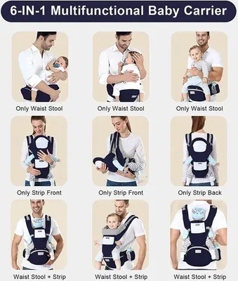 Produktbild von Ergonomische Babyschlauchtas, bequem, Tragegröße anpassbar