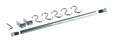 Image de Linero classic Reling-Set 60 cm avec 5 crochets verchromt