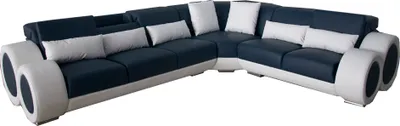 Immagine prodotto di Divano Eck "Design" con USB, divano imbottito in pelle, set di divani moderni
