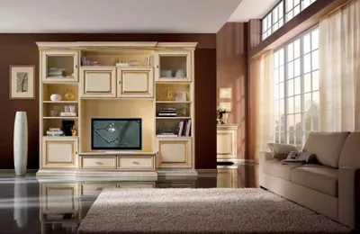 Image de Classique mur salon sideboard RTV étagère murs armoire Nouveau