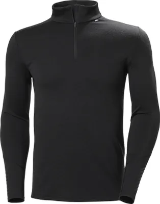 Produktbild von Helly Hansen Herren Lifa Merino Midweight 1/2 Zip, Schwarz, 2XL