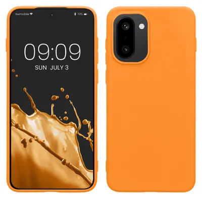 Produktbild von kwmobile Hülle für OnePlus 15R TPU Case - Handyhülle unterstützt kabelloses Laden, flexible Schutzhülle, gummiertes Cover in Fruity Orange