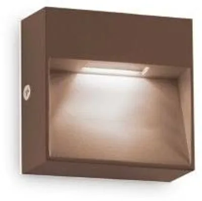 Image de Ideal Lux 328621 OUTDOOR DEDRA BIG Applique murale d'extérieur à LED 1,5 W 160/50 lm 3000 K IP65 Couleur café