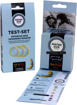 Produktbild von Mister Size 53-57-60 Kondome Testset 3 St