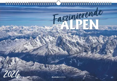 Produktbild von Faszinierende Alpen 2026 - Bildkalender 49,5x33 cm
