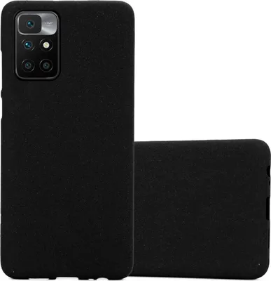 Produktbild von Cadorabo Schutzhülle für Xiaomi RedMi 10 / RedMi NOTE 11 4G Hülle in Schwarz Handyhülle TPU Etui Cover Case