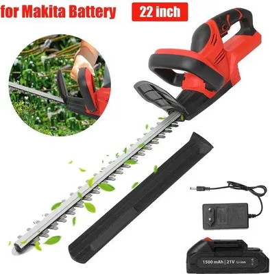 Immagine prodotto di Tagliasiepi elettrico - 21 V - Batteria da 3,0 Ah - Doppia lama - Capacità di taglio 3/5 pollici