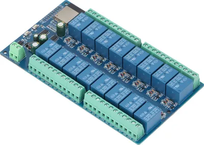 Obrázek produktu pro Reléový modul 16 kanálů pro ESP32-WROOM Reléová vývojová deska pro inteligentní domácnost DC5-12V