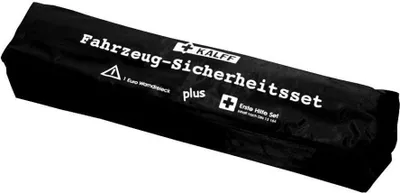 Image de IWH 023507 Trousse de secours automobile IWH Duo, contenu conforme à la norme DIN 13164, noir