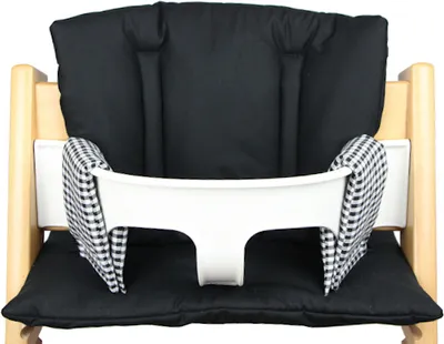 Produktbild von Sitzkissen Ersatzkissen für Stokke  4tlg. schwarz uni Treppenhochstuhl