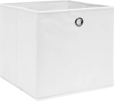 Immagine prodotto di Contenitori 10 pz in Tessuto non Tessuto 28x28x28 cm Bianco