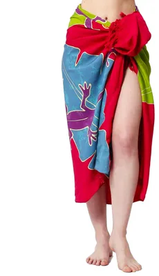 Obrázok produktu pre Ručne maľovaný sarong pareo, vhodný na pláž a k bazénu, viacfarebný