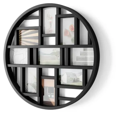 Image de Cadre photo multiple, format 10x15 cm, couleur noire