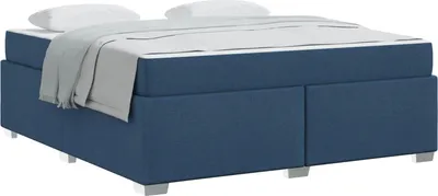 Obrázok produktu pre vidaXL Rám postele s matracom modrý 180 x 200 cm látka