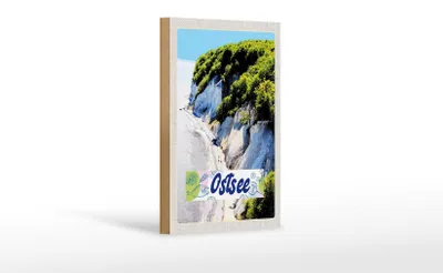 Produktbild von Holzschild Reise 12x18 cm Ostsee Strand Natur Wälder Gebirge