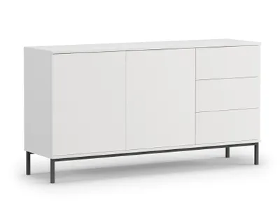 Image de AX LIVING Commode à tiroirs Queba QT01 - largeur 150 cm, Blanc moderne