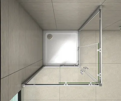 Produktbild von Duschkabinen 90x90X185cm Schiebetür Eckeinstieg 5mm ESG Sicherheitsglas Duschabtrennung eckdusche