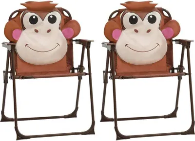 Immagine prodotto di Set da Bistrot da Giardino per Bambini con Ombrellone Marrone