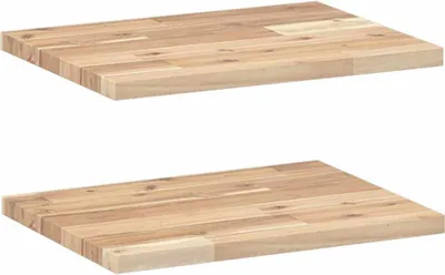 Zdjęcie produktu dla vidaXL Pływające półki 2 szt. 40x30x2 cm lite drewno akacjowe nieobrobione