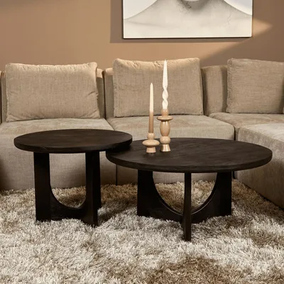 Produktbild von Starfurn - Couchtisch Guus - Schwarz - 60 cm