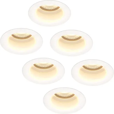 Produktbild von hoftronic Mari LED Einbaustrahler 4W 345lm 2700K Dimmbar GU10 Weiß IP65