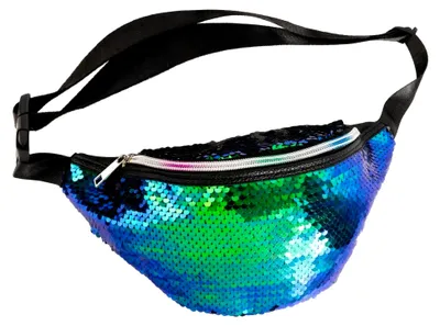 Produktbild von Bauchtasche Meerjungfrau丨Bauchtasche Damen Glitzer Pailletten | für Karneval, Fasching, Mottoparty & Festival