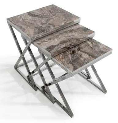 Immagine prodotto di 3 tavolini di design moderno per salotti eleganti