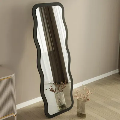 Immagine prodotto di Bissone - Specchio, 50x160h cm Nero, Forma Rettangolare
