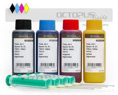 Obrázek produktu pro Inkoust pro tiskárny Epson 16, 27, T061x, T063x, T071x, čtyři barvy