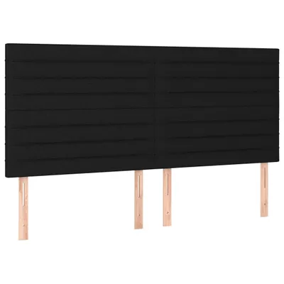 Immagine prodotto di vidaXL Testiere 4 pezzi nero 90x5x78/88 cm tessuto