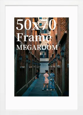 Zdjęcie produktu dla Rama do zdjęć, format 50 x 70 cm, przeznaczona do zdjęć o wymiarach 50 x 70 cm, z przezroczystą przydzieloną ramką z pleksiglasu, do montażu na ścianie, możliwość zawieszenia w orientacji pionowej lub poziomej