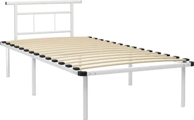 Obrázek produktu pro vidaXL Postelový rošt Bílý kov 100x200 cm