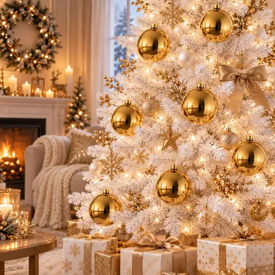 6 Stück XL Christbaumkugeln Weihnachtsbaumkugeln Baumschmuck Gold Ø 15cm